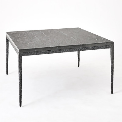 Studio A Forrester Cocktail Table - Blackened - Flamed Marble