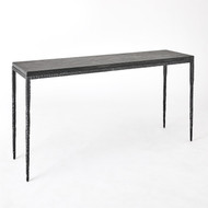 Studio A Forrester Console - Blackened - Flamed Marble - Lg