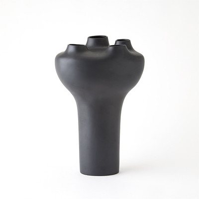 Studio A Geyser Vase - Black - Lg