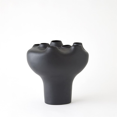 Studio A Geyser Vase - Black - Sm