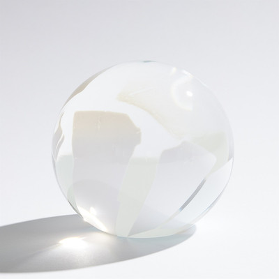 Studio A Glass Flakes Orb Paperweight