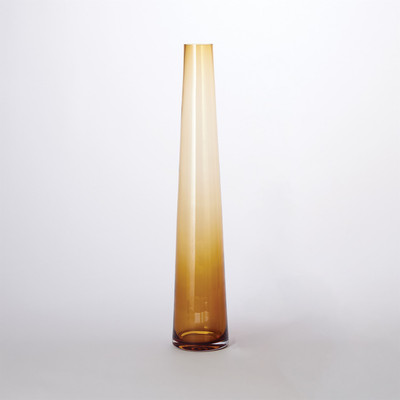 Studio A Glass Tower Vase - Amber - Lg