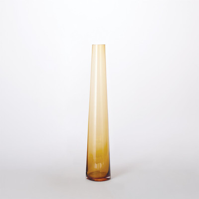 Studio A Glass Tower Vase - Amber - Sm