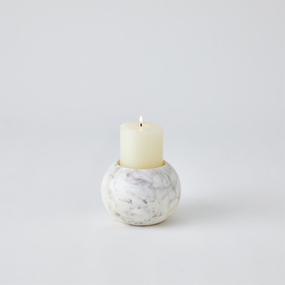 Studio A Globe Candle Holder - White