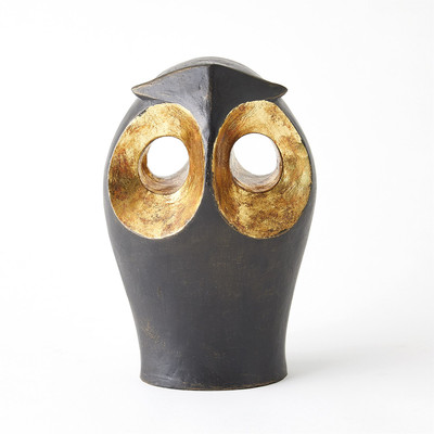 Studio A Gold Leafed Owl - Lg