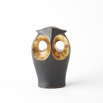 Studio A Gold Leafed Owl - Med