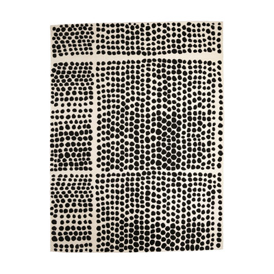 Studio A Graffiti Rug - White - Black - 6 x 9