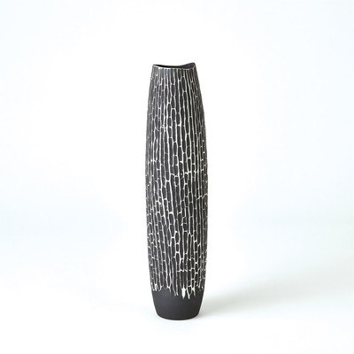 Studio A Horsetail Vase - Grey - Med