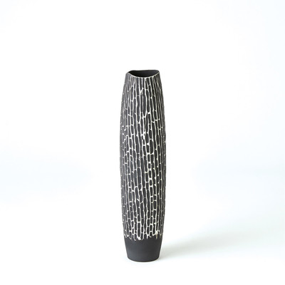 Studio A Horsetail Vase - Grey - Sm