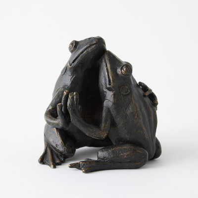 Studio A Hugging Frog Sculpture - Bronze