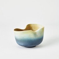 Studio A Indent Bowl - Grey - Yellow