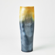 Studio A Indent Vase - Grey - Yellow - Lg