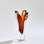 Studio A Iris Vase - Dark Amber - Sm