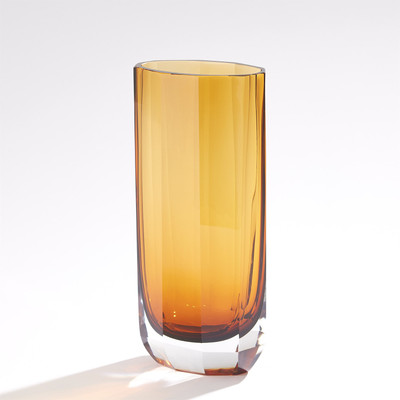 Studio A Jewel Vase - Amber - Tall