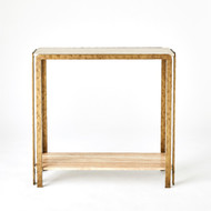 Studio A Kraft Console - Light Bronze w - Travertine