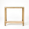 Studio A Kraft Console - Light Bronze w - Travertine