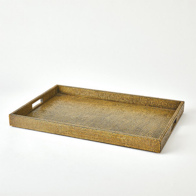 Studio A Lames Tray - Aged Brass - Lg