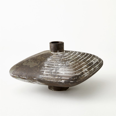 Studio A Lantern Vase - Soot - Wide