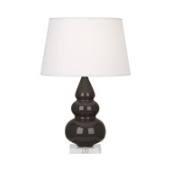 Small Triple Gourd Accent Table Lamp - Coffee