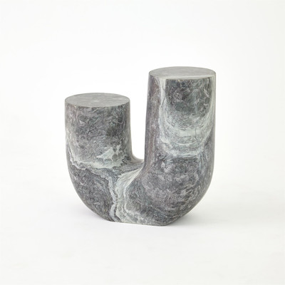 Studio A Marble Tube Table - Black