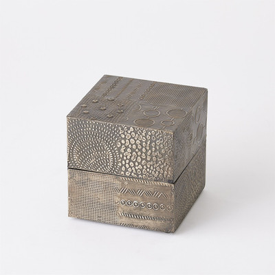 Studio A Navigator Square Box - Antique Gunmetal - Sm