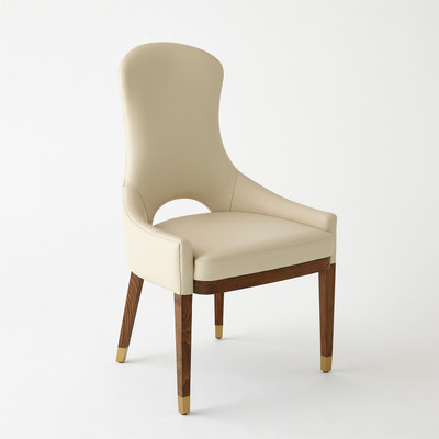 Studio A Nola Dining Chair - Ivory Leather