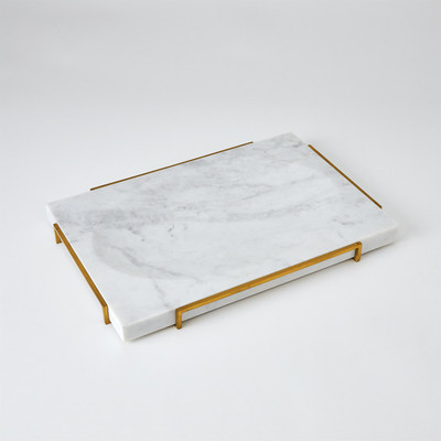 Studio A Overture Tray - White Marble