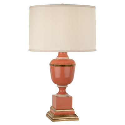 Mary McDonald Annika Table Lamp - Natural Brass - Tangerine Lacquer