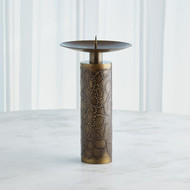 Studio A Paten Candle Holder - Antique Brass - Lg