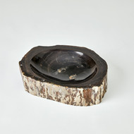 Studio A Petrified Bowl - Black - Brown