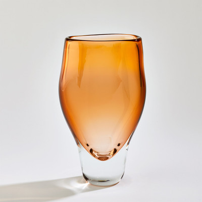 Studio A Pollock Vase - Amber - Lg