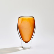 Studio A Pollock Vase - Amber - Sm