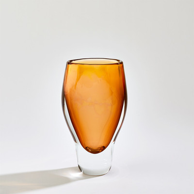 Studio A Pollock Vase - Amber - Sm