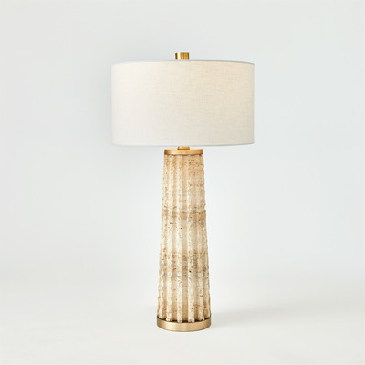 Studio A Quarry Table Lamp - Travertine