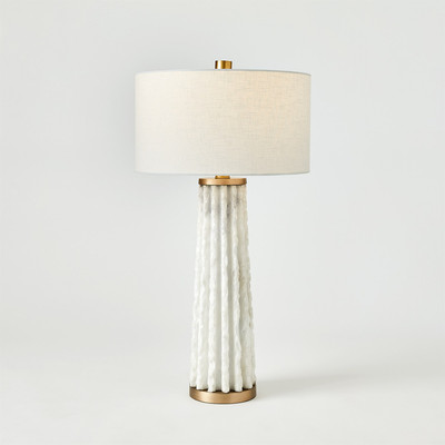 Studio A Quarry Table Lamp - White Marble
