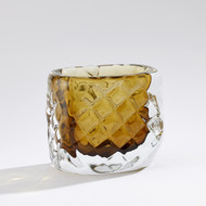 Studio A Quilted Vase - Moss Green - Wide