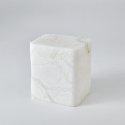 Studio A Raggio Alabaster Box - White - Lg