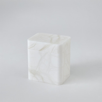 Studio A Raggio Alabaster Box - White - Med