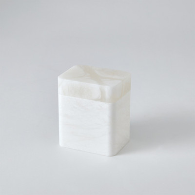 Studio A Raggio Alabaster Box - White - Sm