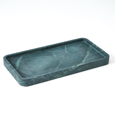 Studio A Raggio Alabaster Tray - Black - Green