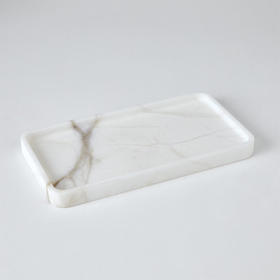 Studio A Raggio Alabaster Tray - White