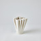 Studio A Ripple Printed Vase - Matte White - Short