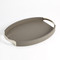 Studio A Roberts Tray - Fossil Grey w - Nickel - Lg