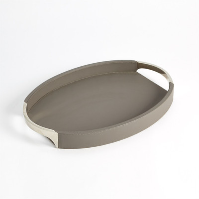 Studio A Roberts Tray - Fossil Grey w - Nickel - Sm