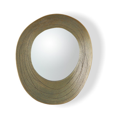 Studio A Saturn Mirror - Antique Gold - Lg