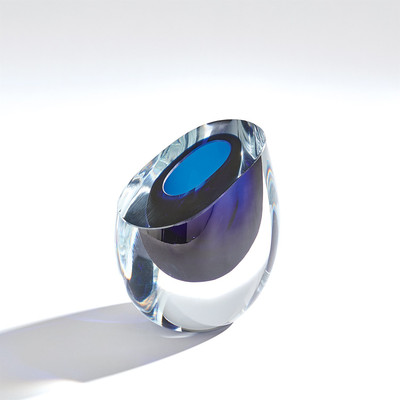 Studio A Slant Vase - Blue - Sm