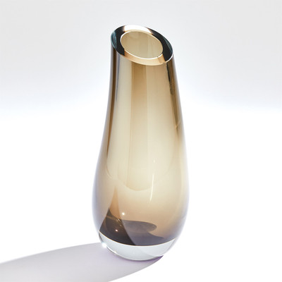 Studio A Slant Vase - Smoke - Lg
