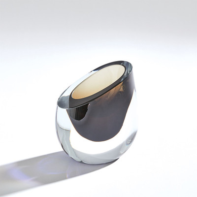 Studio A Slant Vase - Smoke - Sm