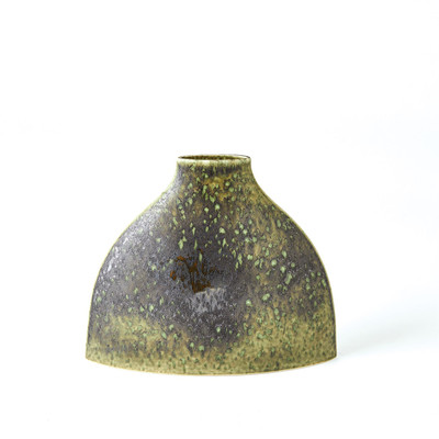 Studio A Sorrento Vase - Squat - Olive