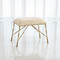 Studio A Spike Bench w - Muslin Cushion - Antique Brass - Sm